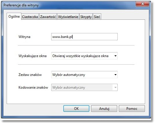 Rozdział 22 Konf iguracja przeglądarki Opera 11.51 W zakładce Formularze należy odznaczyć opcję Włącz menedżera haseł.