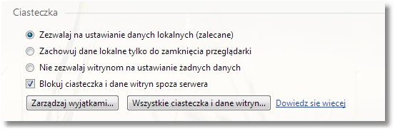 Rozdział 23 Konf iguracja przeglądarki Opera 24.0 W sekcji Hasła należy odznaczyć opcję Proponuj zapamiętywanie haseł wpisywanych na stronach WWW.