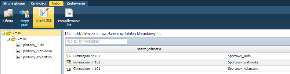 Wybrać w menu pozycję Zestawienia/Statystyki, a następnie w drzewie danych kliknąć pozycję Wnioski. W prawym panelu kliknąć przycisk Pokaż statystykę.