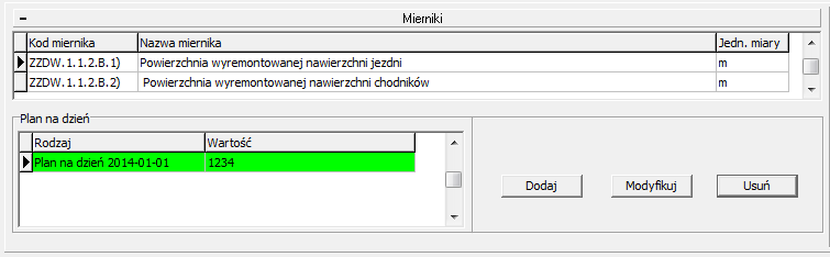 c. Następnie, po prawej stronie należy dodać pozycję przyciskiem d. Jako rodzaj należy wybrać Plan (globalnie), następnie należy określić termin realizacji zadania (np.