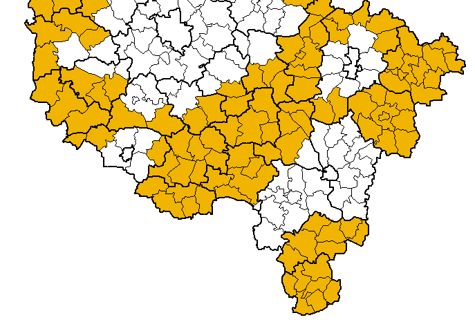 Wiejskie obszary funkcjonalne wymagające wsparcia procesów rozwojowych EFRR: 3c Wsparcie MŚP EFS: 8i Aktywizacja