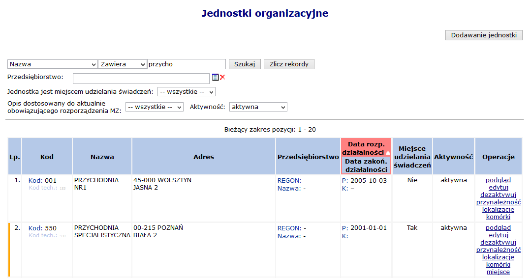 6.3 Jednostki organizacyjne Rys. 6.