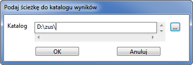 Pracownik 5 59 Przy eksporcie pierwszego dokumentu ustawiamy ścieżkę dostępu do katalogu ZUS, która zostanie zapamiętana i będzie nam się domyślnie podpowiadać przy przenoszeniu następnych deklaracji.