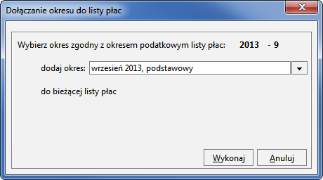 12 4 Podręcznik użytkownika Forte Kadry i Płace rozdziału) program sprawdzi, czy w okresach podpiętych do listy płac nie pojawili się pracownicy z nowymi wynagrodzeniami, które należy dodać do listy