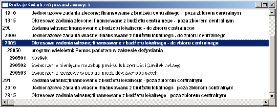 1. Zbiory centralne; 2. Zbiory centralne gotowe. Zaznaczamy na liście kwartały dotyczące 2006 roku i wybieramy w menu pozycję: 1. Operacje; 2. Odbudowa zbioru centralnego.