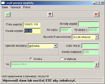 1. Słowniki; 2. Słowniki lokalne. Odszukujemy słownik Parametry programu dożywianie i wybieramy przycisk Elementy.