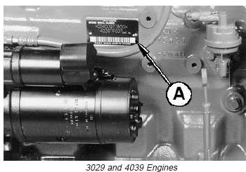 John Deere Identyfikacja silnika