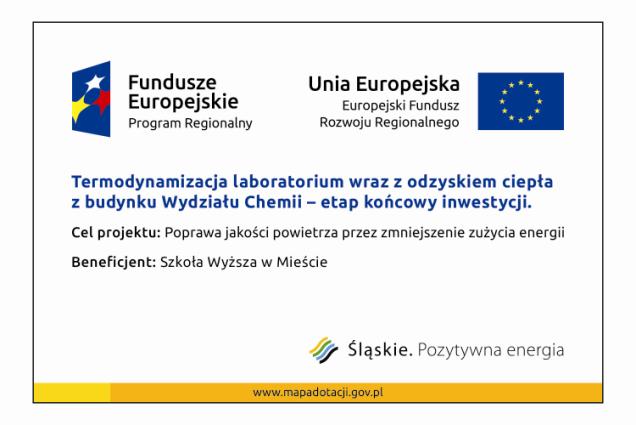 cel projektu, zestaw logo znaki FE i UE, adres portalu www.mapadotacji.gov.pl.