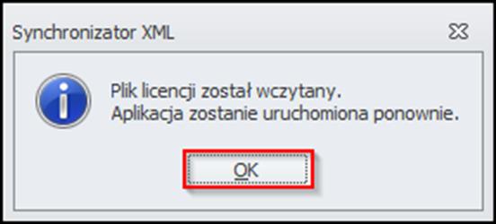 4 Instalacja pliku licencji Program Synchronizator XML pozwala pracować w wersji demonstracyjnej w dowolnym podmiocie Subiekta.