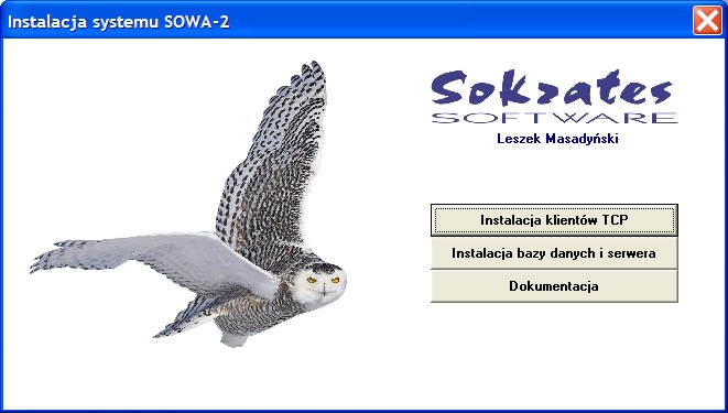 4 2. Uruchomienie, główne okno programu 2.1. Instalowanie oprogramowania użytkowego Oprogramowanie użytkowe systemów SOWA dostarczane jest na samoinstalującej się płycie CD.