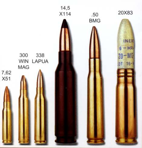 0.388 Lapua Magnum (8,6x70mm) jest to najsilniejszy nabój średniokalibrowy (V 0 =800 925m/s, E 0 =5100 6800J) przeznaczony do dokładnych strzelań na dalekie dystanse.