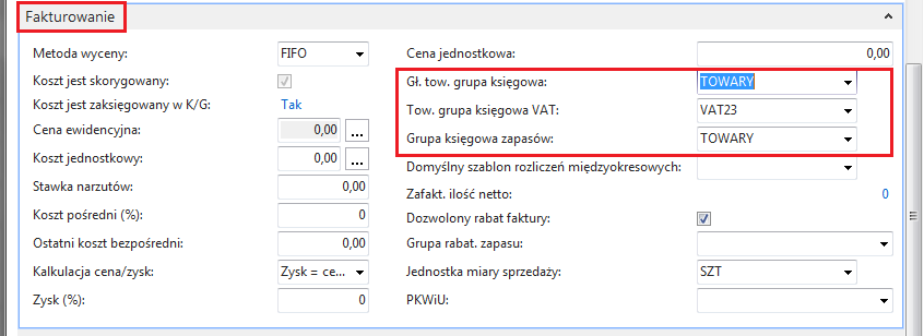 3 Definiowanie kartotek towarów Menu Działy Zakup Zapasy i koszty Zapasy. Definiujemy kartoteki zestawów komputerów, którymi będzie handlowała firma.