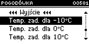 Instrukcja obsługi Minimalne otwarcie W funkcji tej ustawia się minimalną wartość otwarcia zaworu. Poniżej tej wartości zawór dalej się nie domknie.