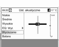 Wprowadzenie 23 Ustawienia barwy dźwięku Navi 600 / Navi 900 W menu ustawień barwy dźwięku można zdefiniować oddzielną charakterystykę barwy dźwięku dla każdego zakresu częstotliwości radiowych i