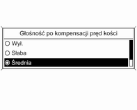 Wprowadzenie 27 Głośność komunikatów dla kierowców (TA) Głośność komunikatów dla kierowców może zostać zwiększona lub zmniejszona proporcjonalnie do normalnego poziomu głośności.