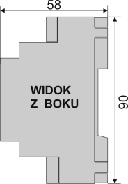 45 6. WYMIARY OBUDOWY I DANE MONTAŻOWE AR201 Typ obudowy Materiał Wymiary obudowy Okno tablicy Mocowanie tablicowa, Incabox XT L57 samogasnący NORYL 94V-0, poliwęglan 96 x 48 x 79 mm 92 x 46 mm