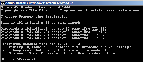 Ustawiamy parametry połączenia sieciowego tak jak na obrazku powyżej. Po tych zmianach należy wyłączyć i ponownie włączyć dane połączenie sieciowe.