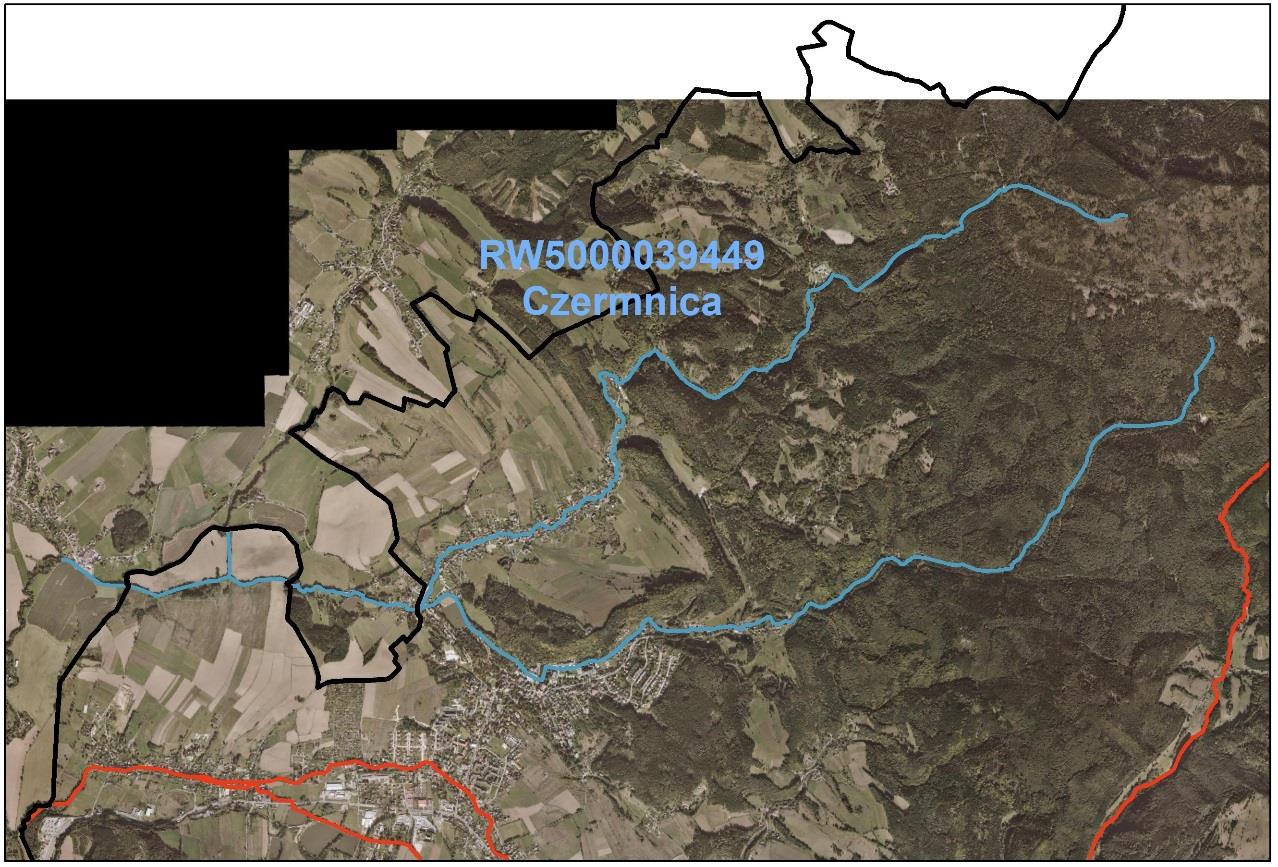 JCWP rzeczne transgraniczne JCWP transgraniczna Czermnica Rozumicki Olza od źródeł Potok (granica do granicy (granica polsko-czeska).