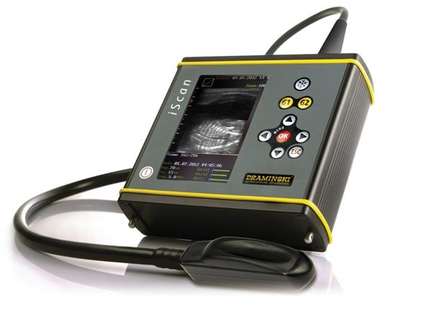 DRAMIŃSKI iscan: profesjonalny, przenośny ultrasonograf mocna aluminiowa obudowa monitor LED 5,0
