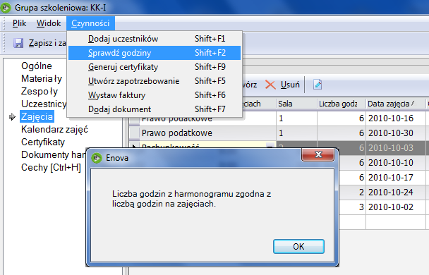 Dodawanie egzaminu zwyczajnego Otwarty formularz ma taką sama zakładkę Ogólne, jak formularz Zajęcia.