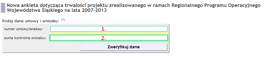 IV. Moduł Ankiet Trwałości Projektów (ATP) - generator ankiet trwałości Ankiety należy wypełniać zgodnie z instrukcją dostępną na stronie http://rpo.slaskie.