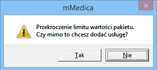 Konfiguracja Modułu Komercyjnego Jeśli użytkownik zdefiniował wcześniej katalog pakietów usług, może dokonać jego zaczytania, bez konieczności pojedynczego dodawania usług do umowy.