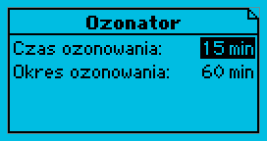 Informacja o wykonywanym programie Rys. 19. Informacja o aktualnie wykonywanym programie. Jeżeli aktualnie żaden program nie jest wykonywany, to wyświetlany jest tekst: Brak programu.