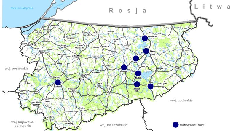 3.2. STAN ŚRODOWISKA I OCHRONA PRZYRODY Wielkie Jeziora Mazurskie, podobnie jak całe województwo warmiosko-mazurskie, cechuje niski poziom zanieczyszczenia środowiska (Raport o stanie ).