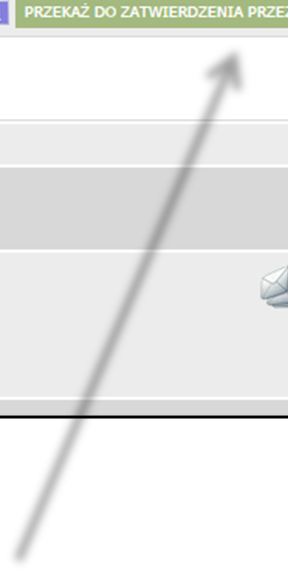 Rys.11 Kończymy pracę klikając przycisk PRZEKAŻ DO ZATWIERDZENIA PRZEZ OPIEKUNA (Rys.