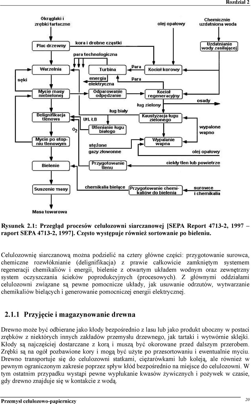 energii, bielenie z otwartym układem wodnym oraz zewnętrzny system oczyszczania ścieków poprodukcyjnych (procesowych).