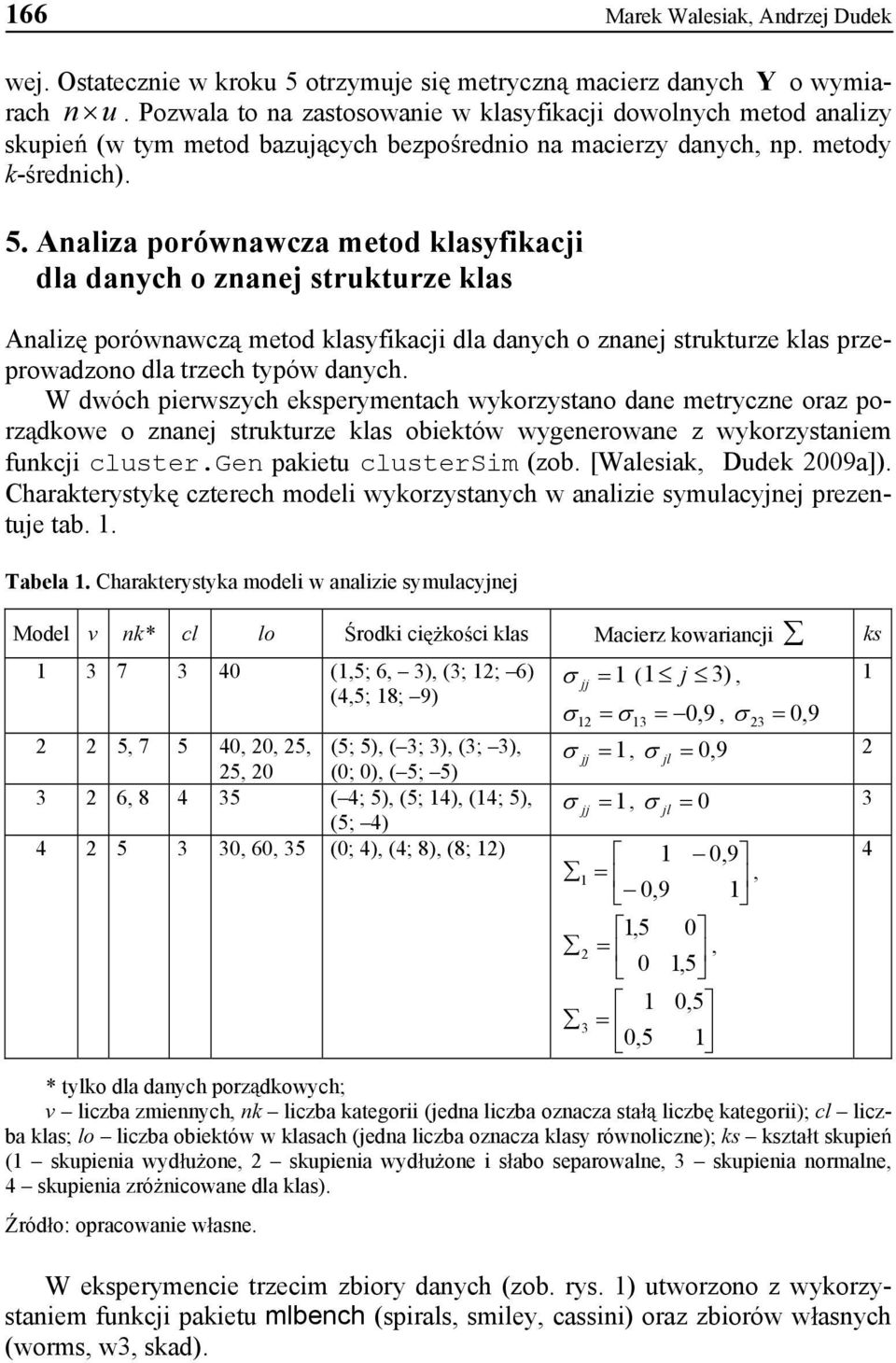 Analiza poównawcza metod lasyfacji dla danych o znanej stutuze las Analiz poównawcz metod lasyfacji dla danych o znanej stutuze las pzepowadzono dla tzech typów danych.