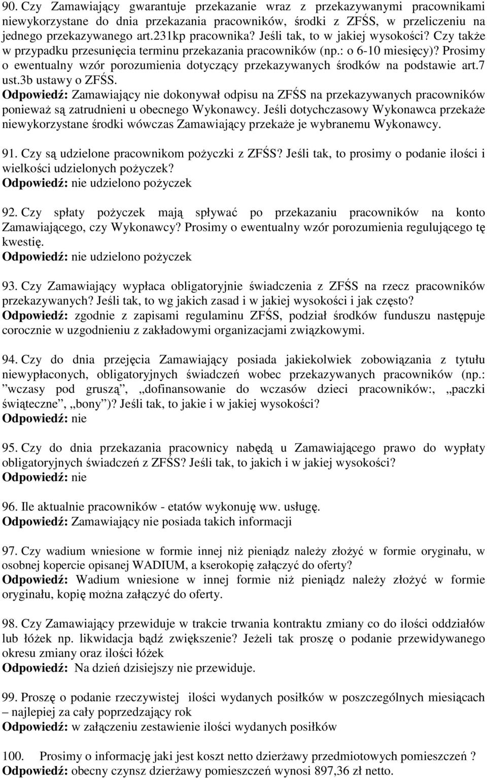 Prosimy o ewentualny wzór porozumienia dotyczący przekazywanych środków na podstawie art.7 ust.3b ustawy o ZFŚS.