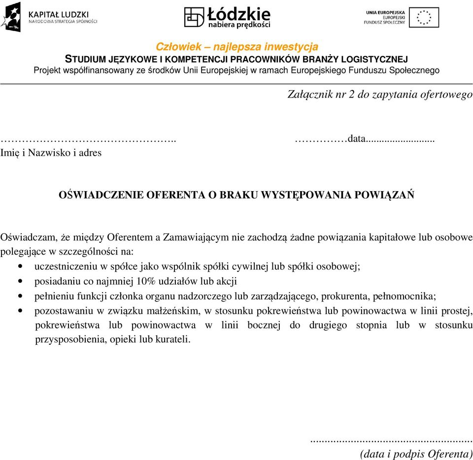 szczególności na: uczestniczeniu w spółce jako wspólnik spółki cywilnej lub spółki osobowej; posiadaniu co najmniej 10% udziałów lub akcji pełnieniu funkcji członka organu