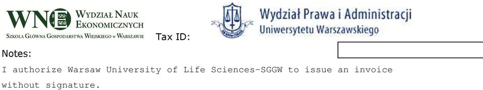 Sciences-SGGW to issue an