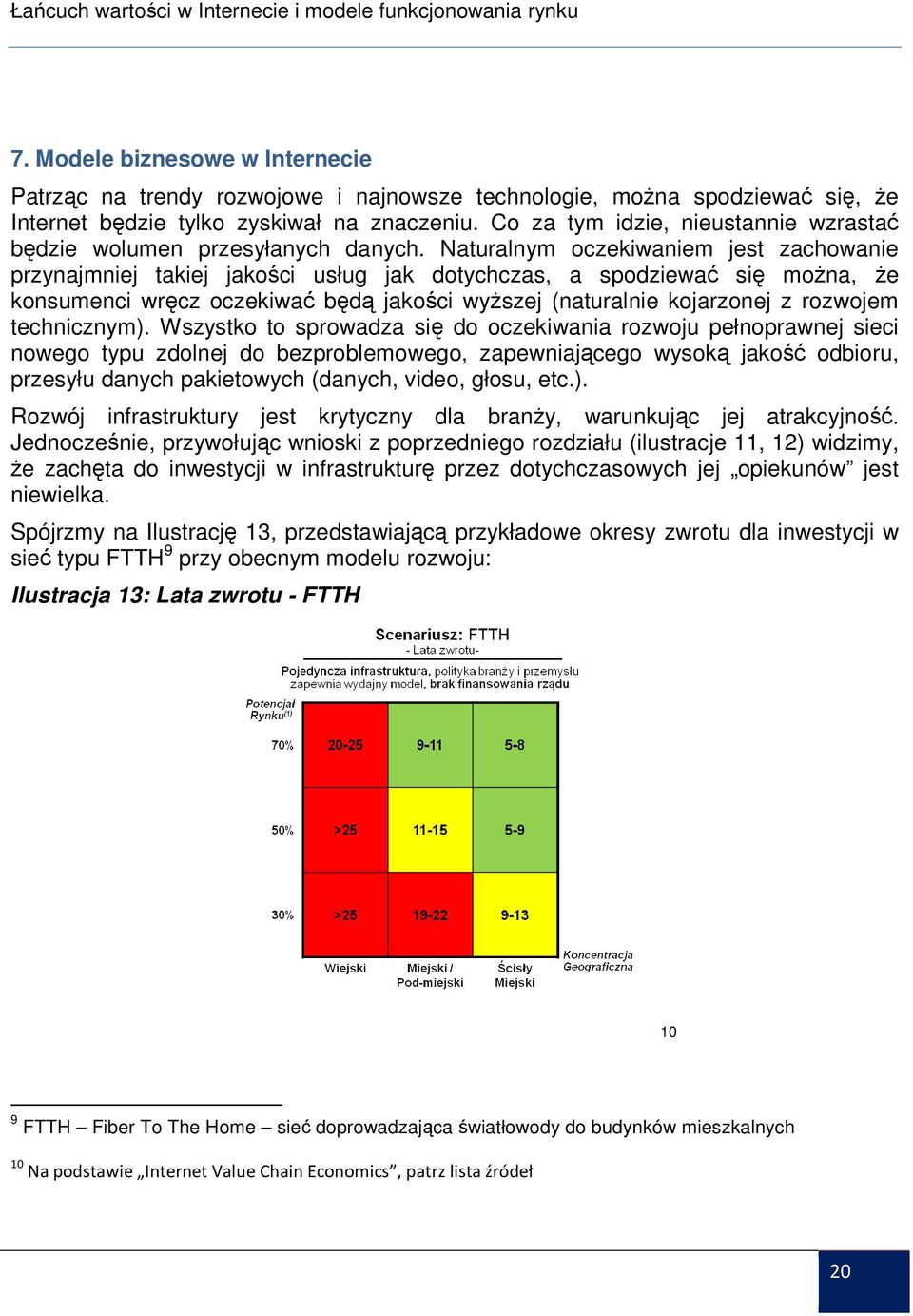 Naturalnym oczekiwaniem jest zachowanie przynajmniej takiej jakości usług jak dotychczas, a spodziewać się moŝna, Ŝe konsumenci wręcz oczekiwać będą jakości wyŝszej (naturalnie kojarzonej z rozwojem