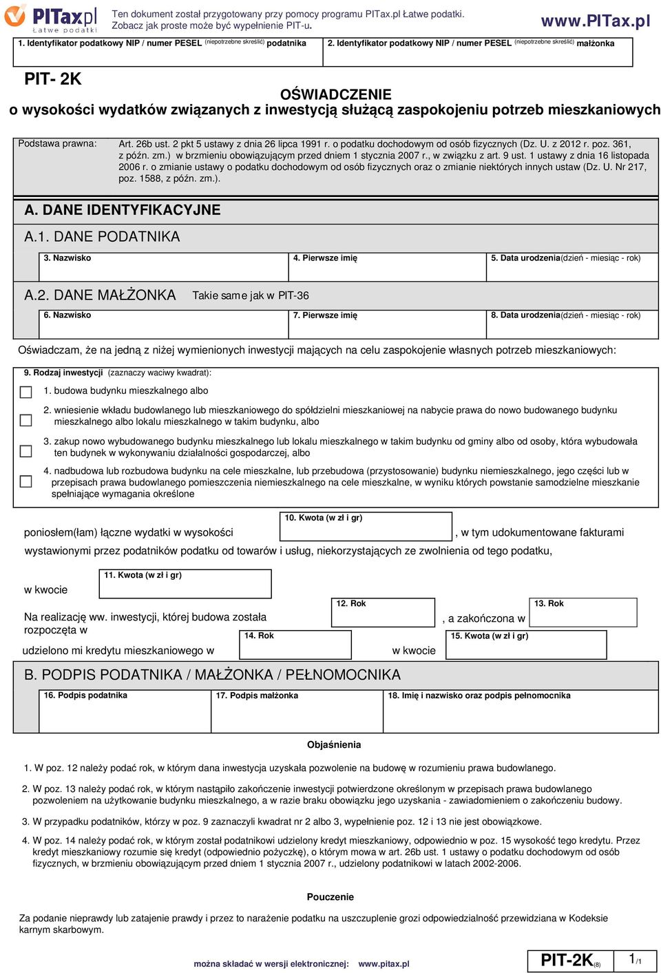 prawna: Art. 26b ust. 2 pkt 5 ustawy z dnia 26 lipca 1991 r. o podatku dochodowym od osób fizycznych (Dz. U. z 2012 r. poz. 361, z późn. zm.) w brzmieniu obowiązującym przed dniem 1 stycznia 2007 r.