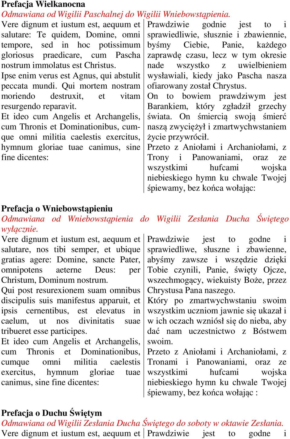 gloriosus praedicare, cum Pascha zaprawdę czasu, lecz w tym okresie nostrum immolatus est Christus. nade wszystko z uwielbieniem Ipse enim verus est Agnus, qui abstulit peccata mundi.