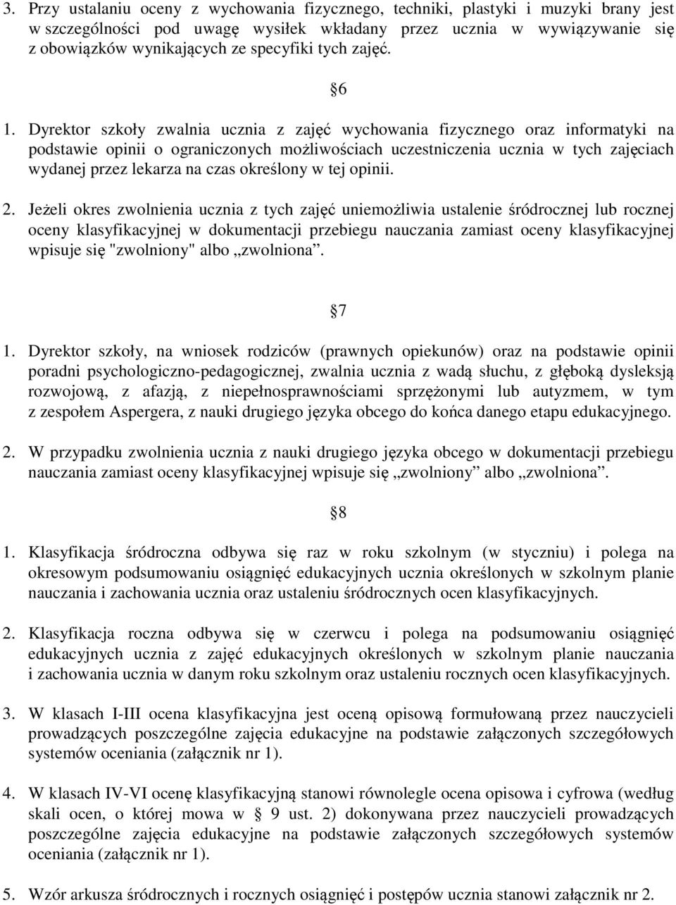 Dyrektor szkoły zwalnia ucznia z zajęć wychowania fizycznego oraz informatyki na podstawie opinii o ograniczonych możliwościach uczestniczenia ucznia w tych zajęciach wydanej przez lekarza na czas