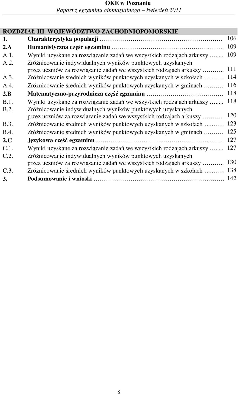 . ZróŜnicowanie indywidualnych wyników punktowych uzyskanych przez uczniów za rozwiązanie zadań we wszystkich rodzajach arkuszy.. A.. ZróŜnicowanie średnich wyników punktowych uzyskanych w szkołach.