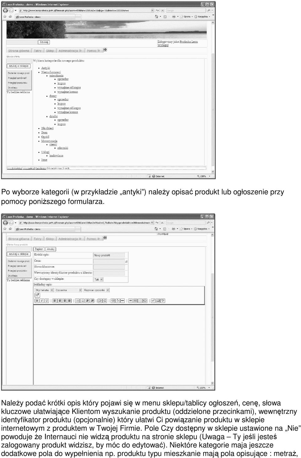 identyfikator produktu (opcjonalnie) który ułatwi Ci powiązanie produktu w sklepie internetowym z produktem w Twojej Firmie.