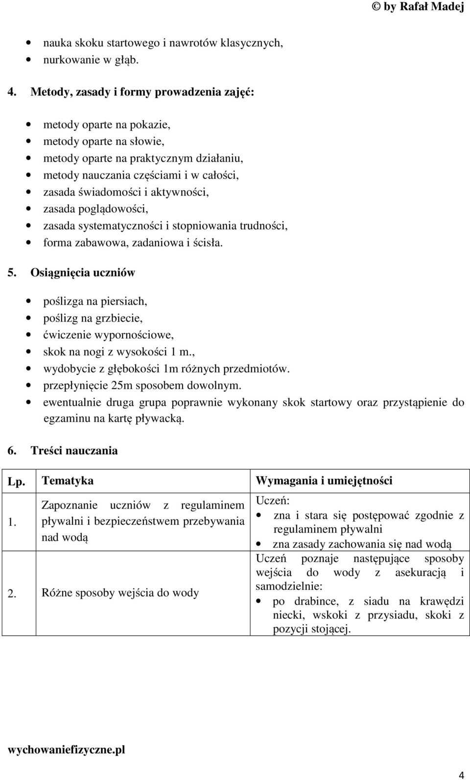 aktywności, zasada poglądowości, zasada systematyczności i stopniowania trudności, forma zabawowa, zadaniowa i ścisła. 5.