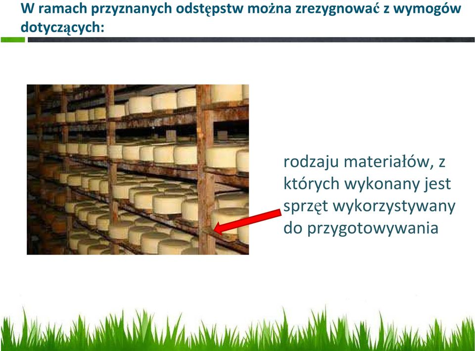 rodzaju materiałów, z których wykonany