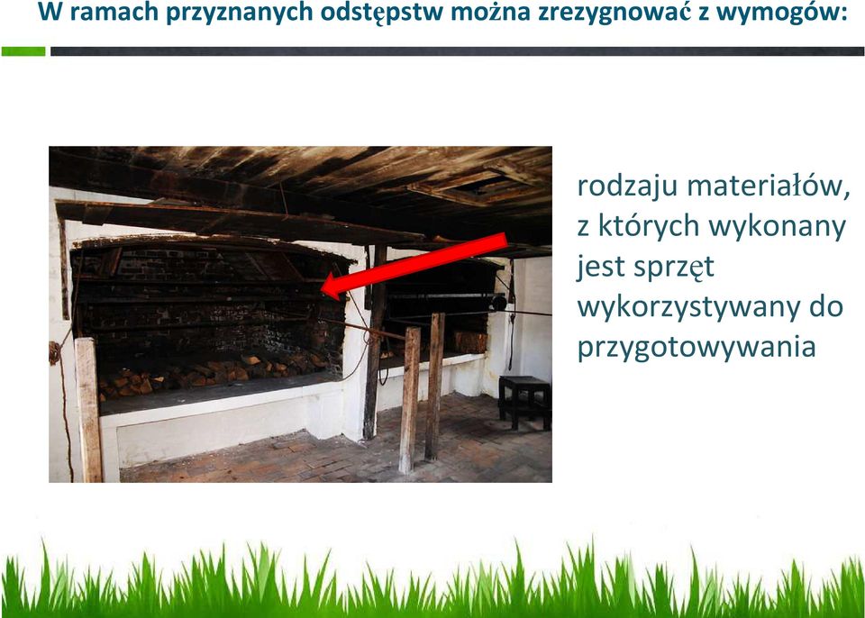 rodzaju materiałów, z których