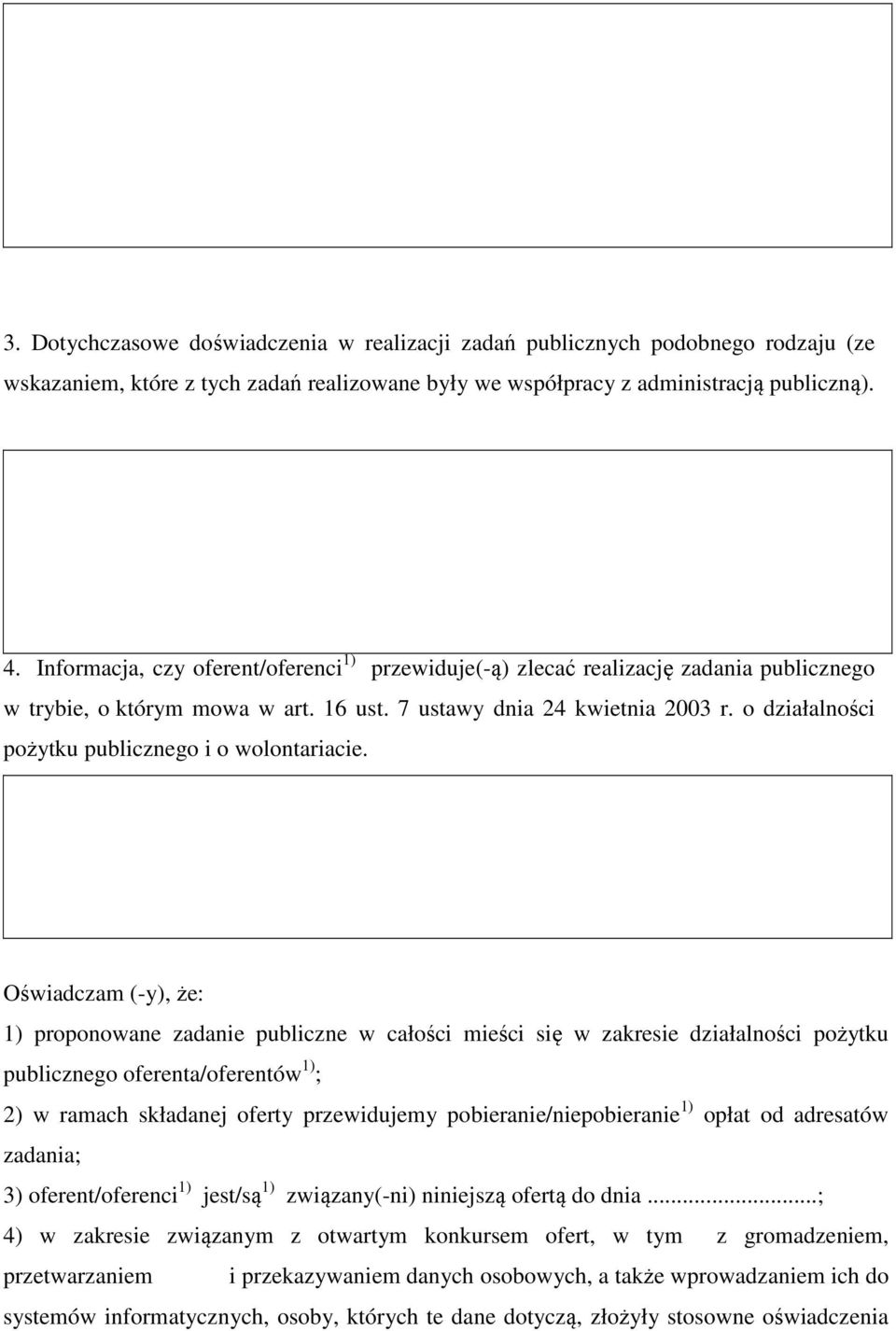 o działalności pożytku publicznego i o wolontariacie.