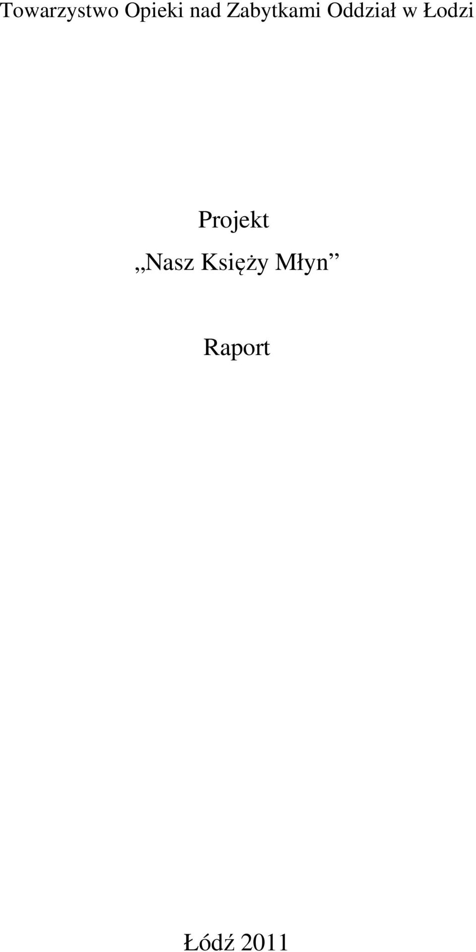 Łodzi Projekt Nasz