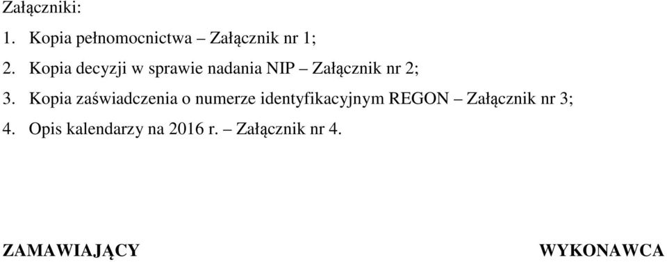 Kopia zaświadczenia o numerze identyfikacyjnym REGON