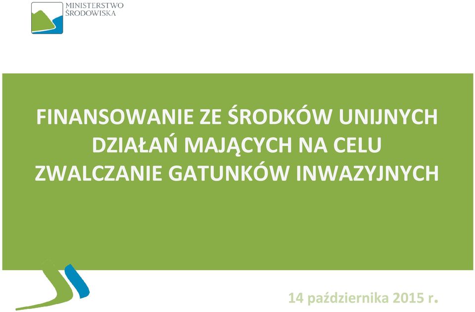 CELU ZWALCZANIE GATUNKÓW