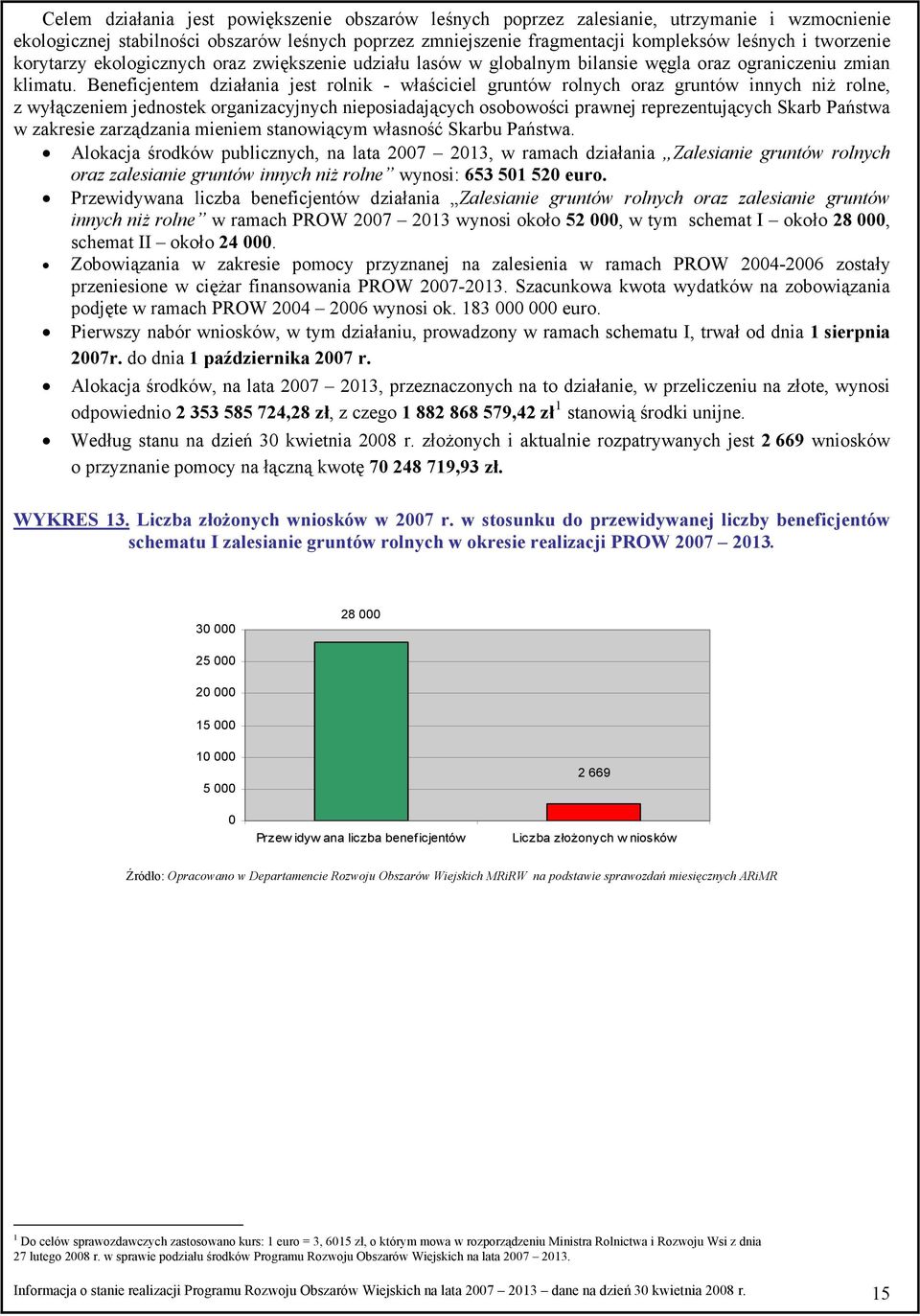 Beneficjentem działania jest rolnik - właściciel gruntów rolnych oraz gruntów innych niż rolne, z wyłączeniem jednostek organizacyjnych nieposiadających osobowości prawnej reprezentujących Skarb