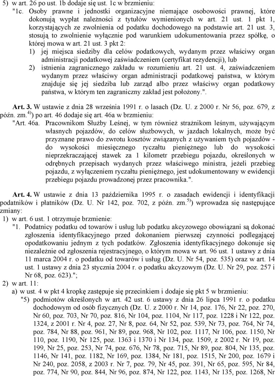 3, stosują to zwolnienie wyłącznie pod warunkiem udokumentowania przez spółkę, o której mowa w art. 21 ust.