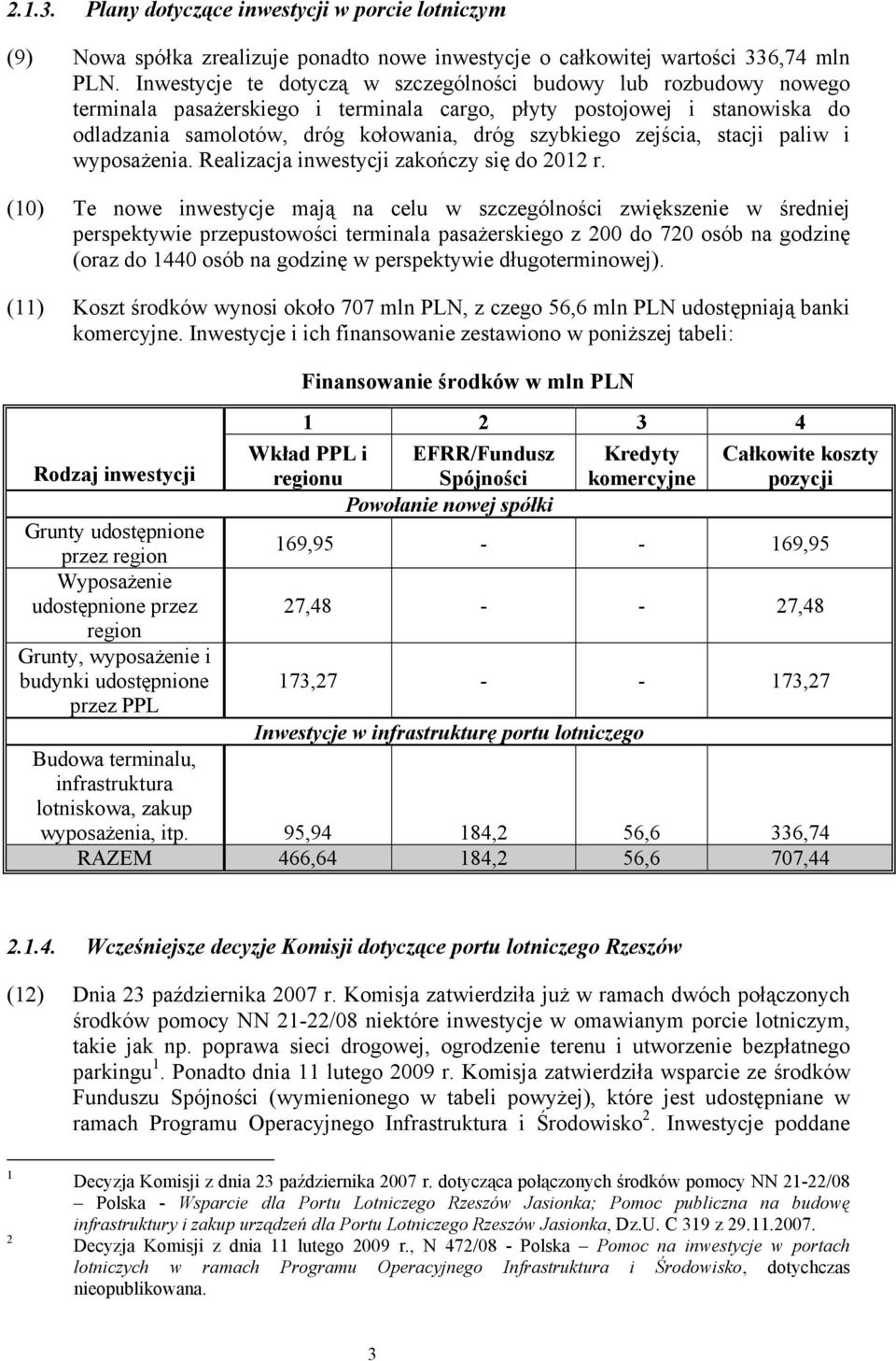 zejścia, stacji paliw i wyposażenia. Realizacja inwestycji zakończy się do 2012 r.